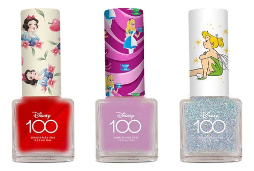 Set De 3 Esmaltes  Artistas Mix Disney 100 