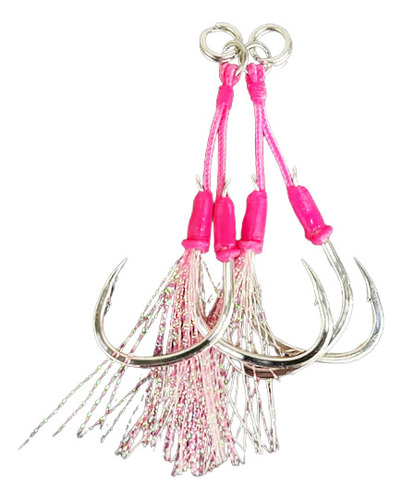 Anzuelos Jyg Twin Assist Hook Feather 3/0