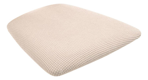 Estirar La Cubierta Del Asiento De La Silla De Comedor Beige