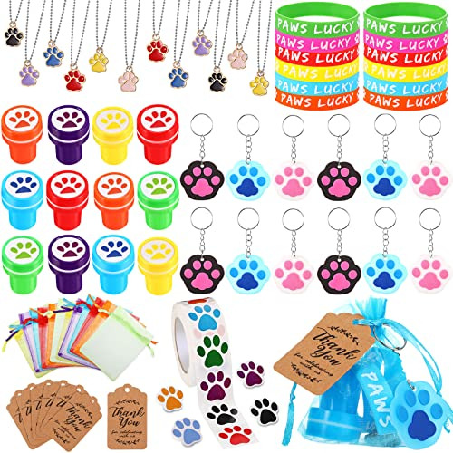 Conjunto De 85 Piezas Fiestas De Huellas De Perro Juego...