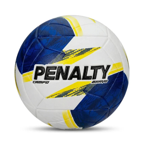 Bola Futebol De Campo Penalty Bravo Xxvi Azul/Amarelo