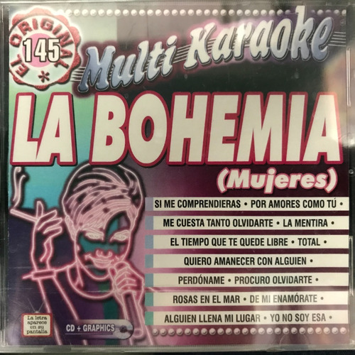 Disco Compacto Karaoke La Bohemia (mujeres)