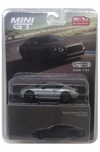 Mini Gt Chase Bentley Continental Gt Speed Anthracite #442