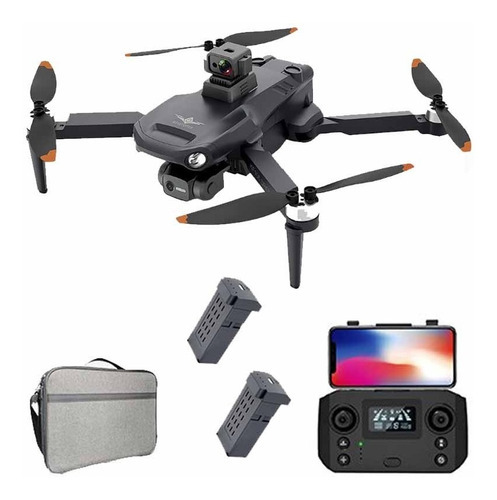 Drone Kf106 Max - Câmera Wifi 8k Ultra Hd, Gimbal, 2 Bat. Cor Cinza-escuro