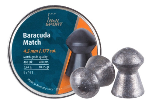 Pellets H&n Baracuda Match Calibre .177 Xchws P