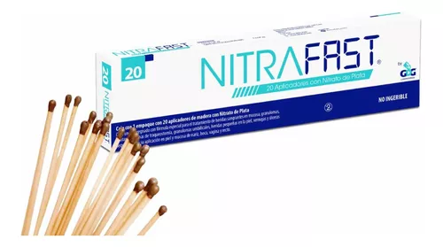 Nitrafast* Aplicadores De Nitrato De Plata Original 20 Pzas