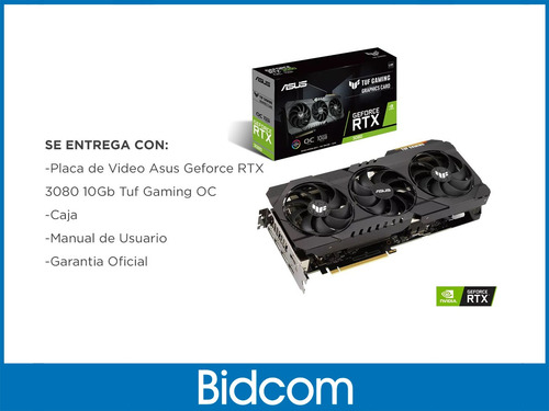 Placa De Video Asus Geforce Rtx 3080 10gb Oc Tuf Gaming