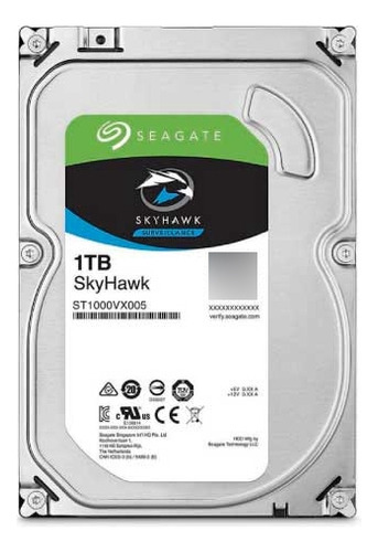 Hd Seagate Sata 3,5 Surveillance Skyhawk 1tb 5400rpm