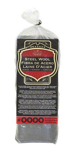 Steel Wool 0000 Fibra De Acero Super Fina Sm Arnold 16pz