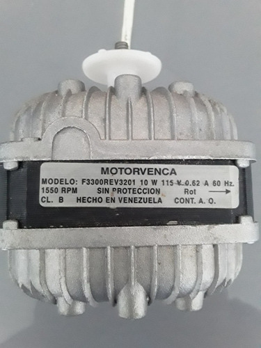 Motor Para Ventilador Motorvenca 10 W  1550 Rpm