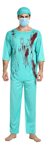 Disfraz De Medico Enfermera Horror Halloween Cosplay Zombi