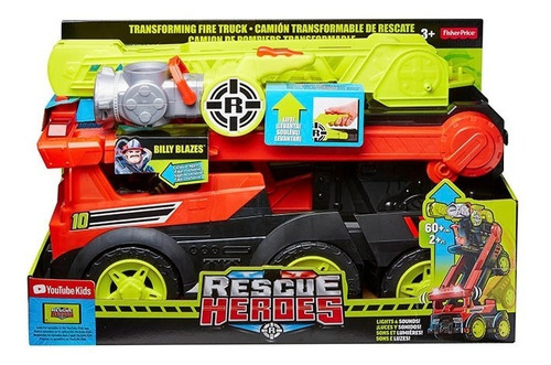 Gran Camion De Bomberos Transformable Heroes Al Rescate