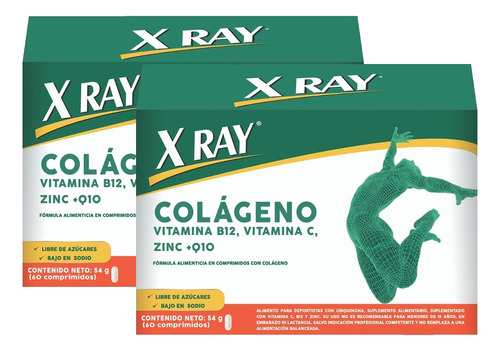 Pack X-ray Colageno Compromidos 60 Unidades X2