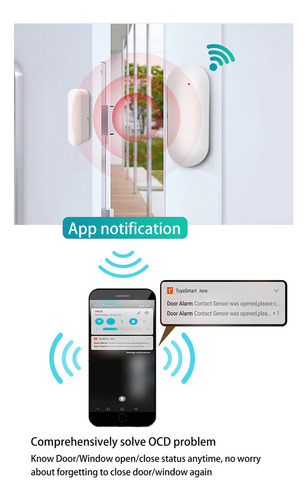 Jii Alarma Con Sensor De Puerta Y Ventana Wifi Para