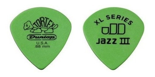 Jim Dunlop 498r088 Tortex Jazz Iii Xl .88 Mm 72 Puas De Guit