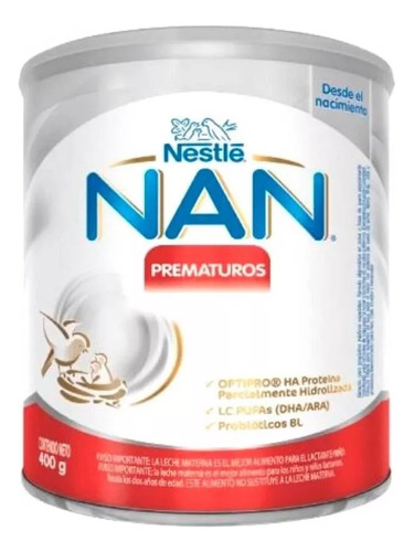 Formula Infantil Nan Prematuros   Lata X 400 Gr