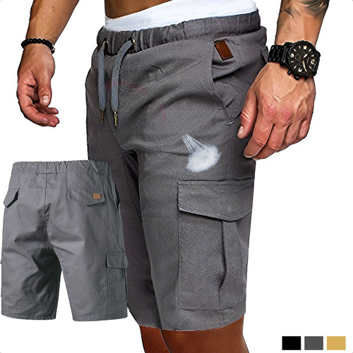 Bermudas Y Shorts Movimiento Pantalones Cargo Con Cordones 