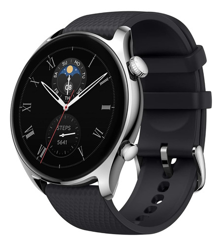 Smartwatch Amazfit Gtr 4 1.43'' Comp. Ios 12/and 7.0 -negro Color de la correa Racetrack grey Color del bisel Negro