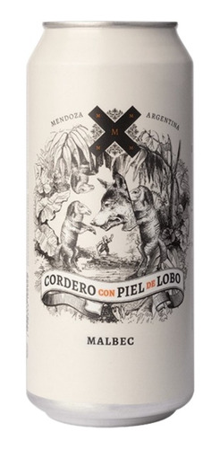 Vino Cordero Con Piel De Lobo Malbec Lata 473 Ml