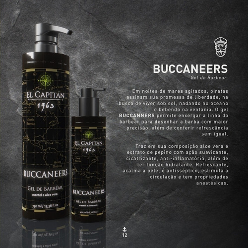 Gel De Barbear Buccaneers 200ml El Capitán
