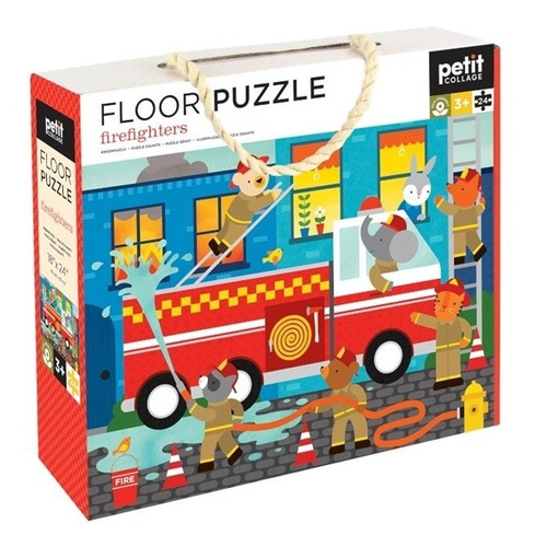 Puzzle Rompecabezas Para Niños 24 Piezas Bomberos Ptc651