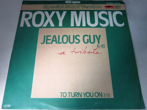 Roxy Music - Jealous Guy 45rpm Single Importado Germany Lp