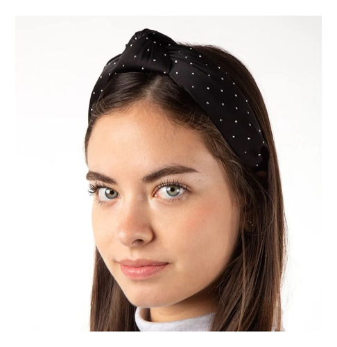 Diademas Unicolor De Nudo Con Brillantes 3 Piezas