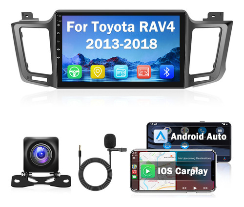 Autoestéreo Android 11 De 10.1 In Para Toyota Rav4 2013-18