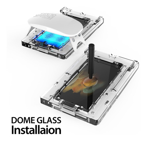 Imagen 2 de 10 de Vidrio Templado Samsung S21 Whitestone Dome Glass Pack X 2