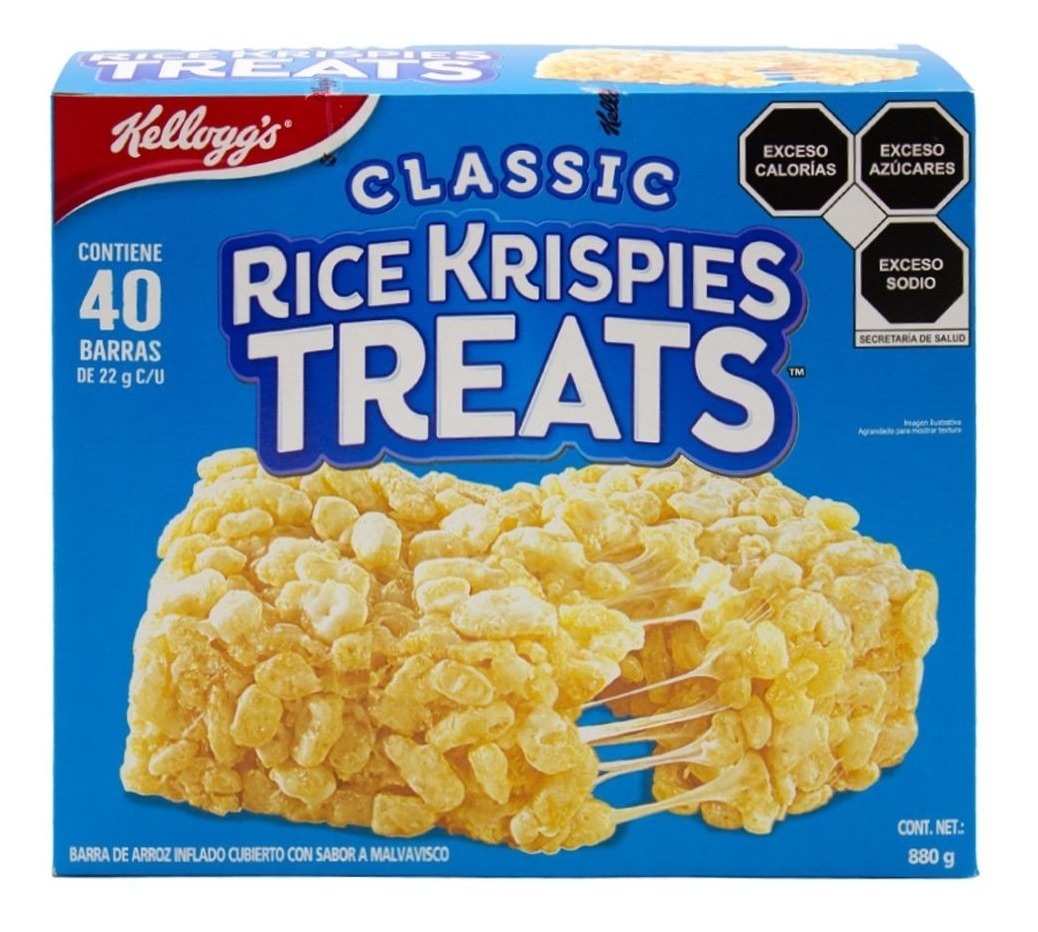 Barra Barrita Golosinas Arroz Krispies Original 40 Unidades