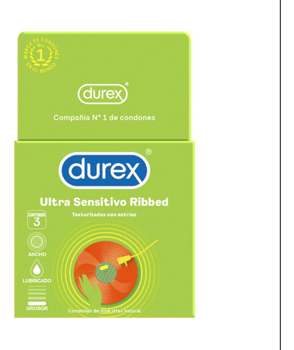 Experiencia Única Caja 3 Condones Ultrasensitivos Durex