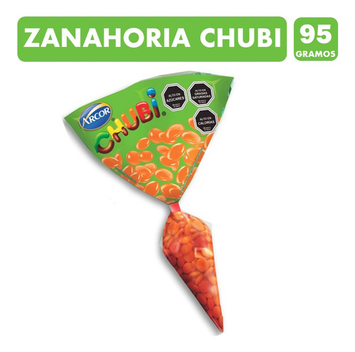 Chubi Especial Pascua - Bolsa En Forma De Zanahoria (95 Gr)