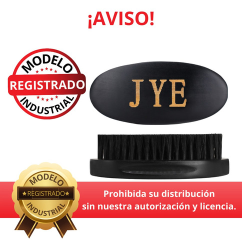 Kit Boligrafo Cepillo Negrojye Bamboo Original Cabello Barba Color Negro JYE
