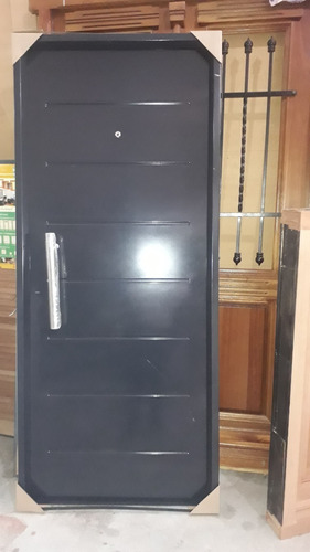 Imagen 2 de 5 de Puerta Exterior Doble Chapa Inyectada 80
