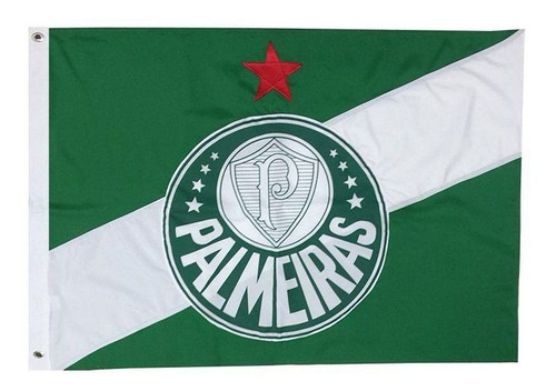Bandeira Palmeiras Tradicional 2 Panos Verde