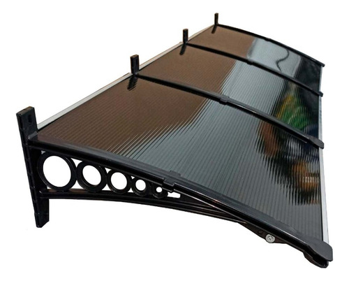 Toldo Policarbonato 3,60x0,50m P/ Portas E Janelas -completo