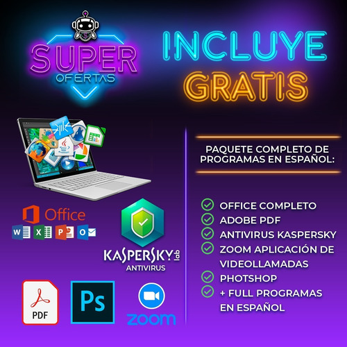 P O T E N T E Lenovo Ryzen 7 = I7 + 8gb + 1tb + Full Regalos