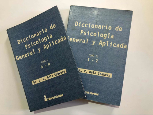 Libro Diccionario De Psicología General Y Aplicada - 2 Tomos