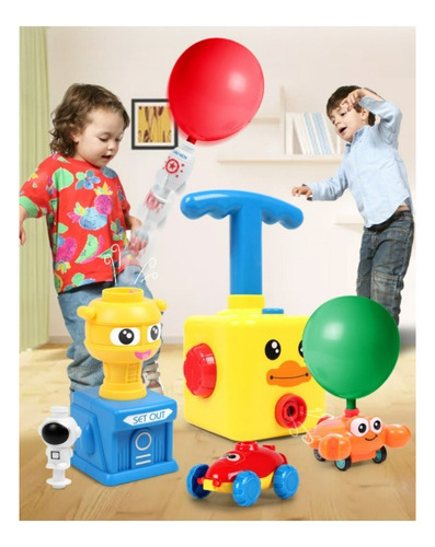 Imagen 2 de 10 de Juego De Coche De Juguete Power Balloon Car Inertia Pressure