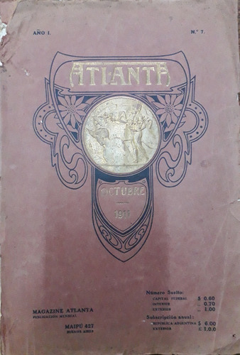 1837. Magazine Atlanta -  Mensual  Año I  N° 1