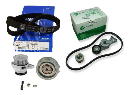 Kit Distribución Skf Vw Bora 2.0 8v + Bomba + Kit Poliv 