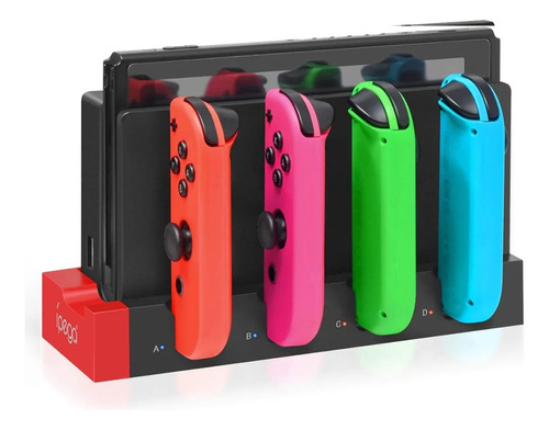 Base Cargador Nintendo Switch / Oled Hasta 4 Joy Con Envios