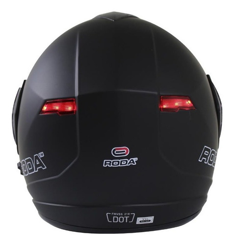 Imagen 3 de 6 de Casco Roda Luminar Abatible Luz Led Gafas Certificado Dot