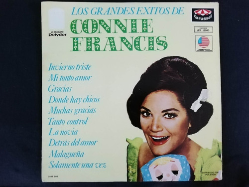 Connie Francis Los Grandes Exitos De Connie Francis Lp