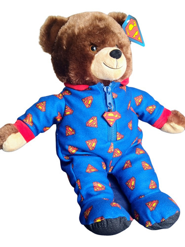 Oso De Peluche Con Pijama De Superman. Producto Six Flags!