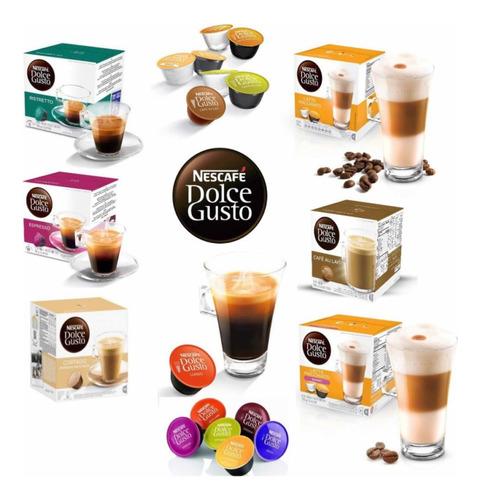 Capsulas Cafe Dolce Gusto Promo Pack X6 Cajas