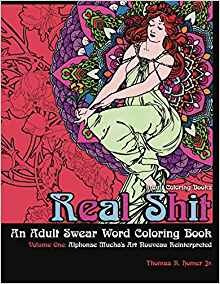 Adult Coloring Books Real Shitan Adult Swear Word Coloring B