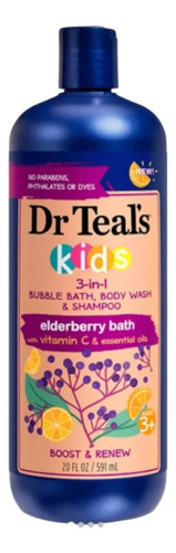 Shampoo Dr Teal S Kids 3 En 1, Elderberry 591ml