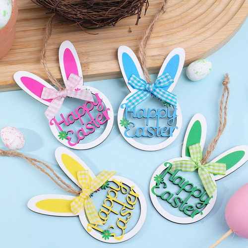 Colgantes Con Forma De Huevo De Pascua Con Forma De Conejo P