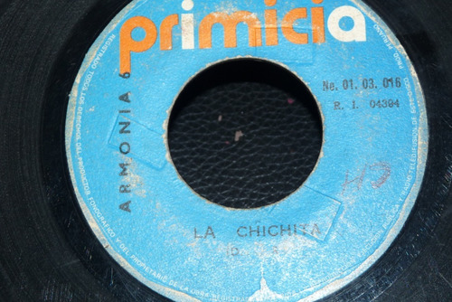 Jch- Armonia 6 La Chichita / Mi Pueblito Cumbia 45 Rpm